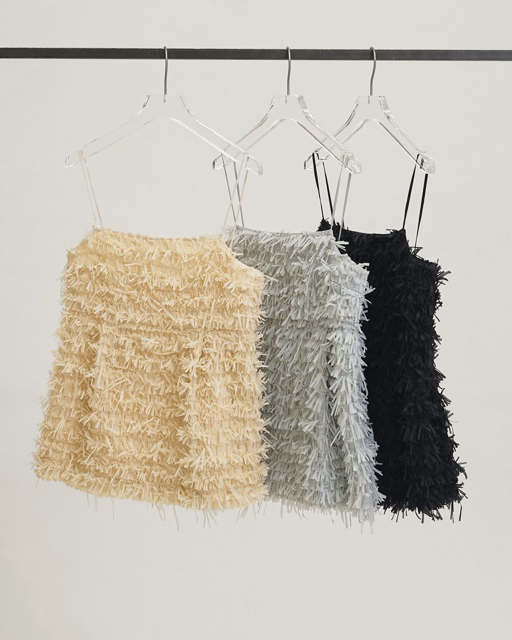 Tapeyarn Jacquard Camisole Tapeyarn Jacquard Camisole,テープヤーンジャガードキャミソール,12610405,テープヤーン,ジャガードキャミソール,キャミソール,トップス,todayful,トゥデイフル,lifes,吉田怜香,26ss