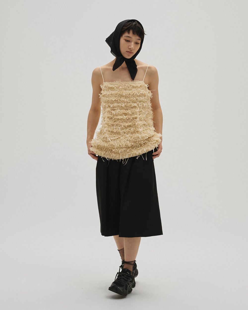 Tapeyarn Jacquard Camisole Tapeyarn Jacquard Camisole,テープヤーンジャガードキャミソール,12610405,テープヤーン,ジャガードキャミソール,キャミソール,トップス,todayful,トゥデイフル,lifes,吉田怜香,26ss