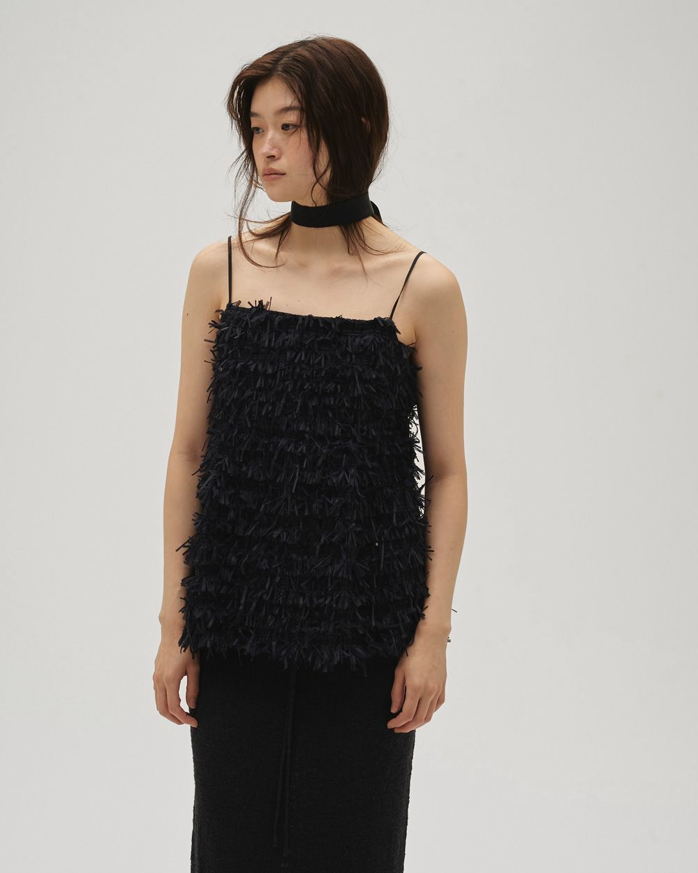 Tapeyarn Jacquard Camisole Tapeyarn Jacquard Camisole,テープヤーンジャガードキャミソール,12610405,テープヤーン,ジャガードキャミソール,キャミソール,トップス,todayful,トゥデイフル,lifes,吉田怜香,26ss