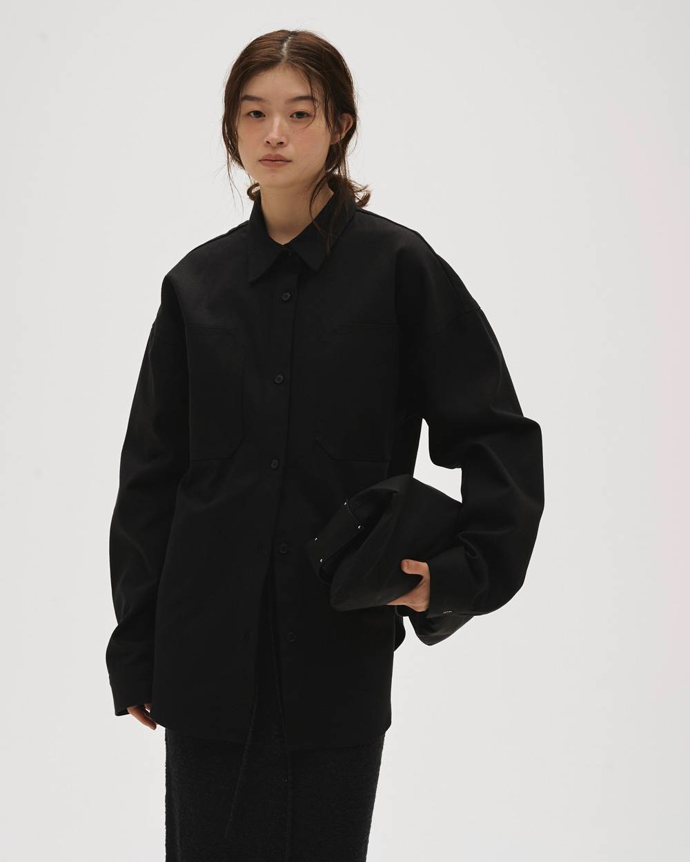Cottontwill Over Shirts Cottontwill Over Shirts,コットンオーバーシャツ,12610411,シャツ,コットンシャツ,オーバーシャツ,ポケットシャツ,todayful,トゥデイフル,lifes,ライフズ,26ss,吉田怜香