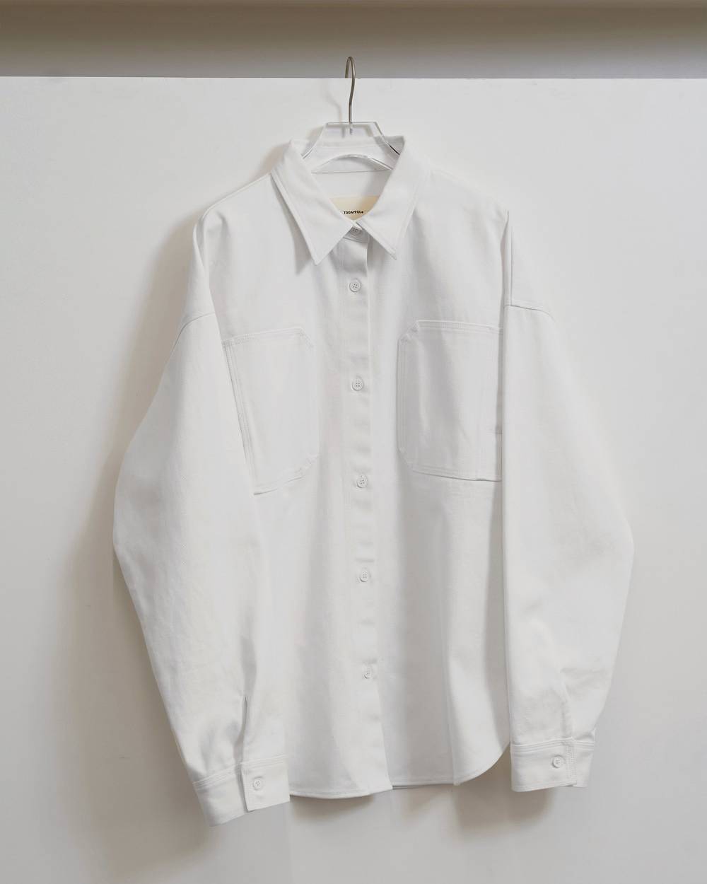 Cottontwill Over Shirts Cottontwill Over Shirts,コットンオーバーシャツ,12610411,シャツ,コットンシャツ,オーバーシャツ,ポケットシャツ,todayful,トゥデイフル,lifes,ライフズ,26ss,吉田怜香