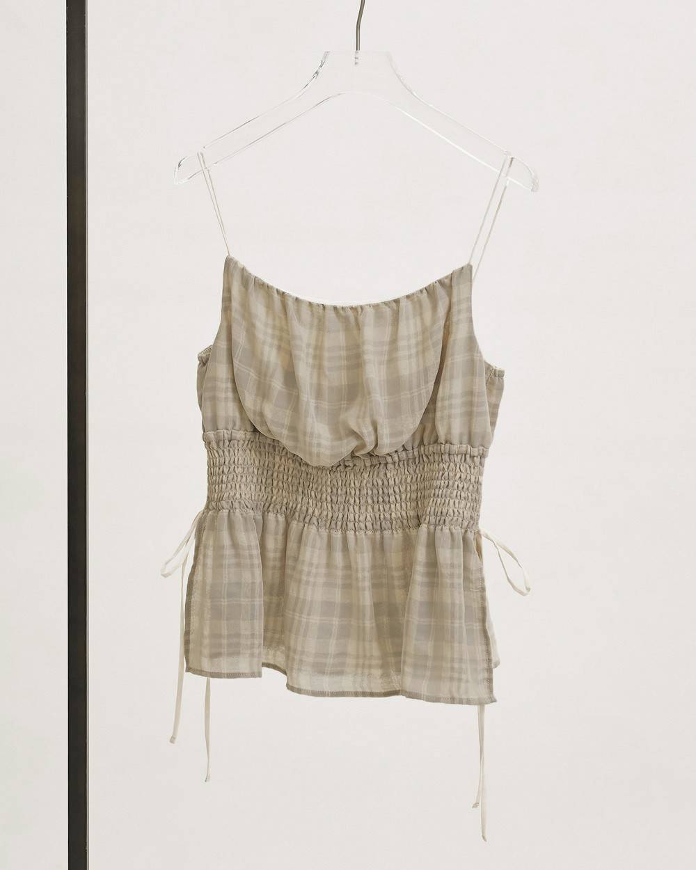 Check Jacquard Camisole Check Jacquard Camisole,チェックジャガードキャミソール,12610412,チェック,ジャガード,キャミソール,トップス,セットアップ,todayful,トゥデイフル,lifes,吉田怜香,26ss