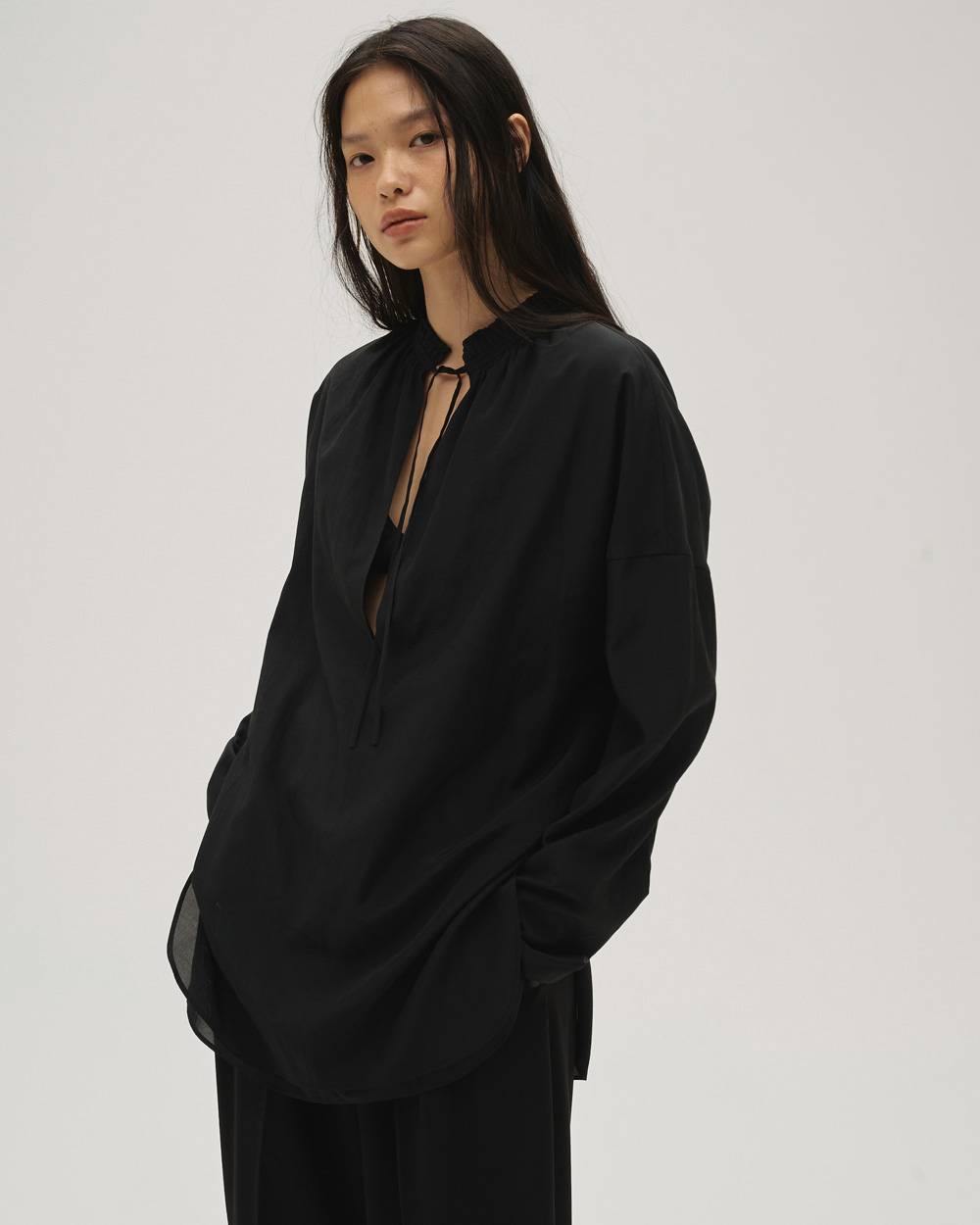 Skipper Silky Shirts Skipper Silky Shirts,スキッパーシルキーシャツ,12610413,シャツ,スキッパーシャツ,チュニック,トップス,todayful,トゥデイフル,lifes,吉田怜香,26ss