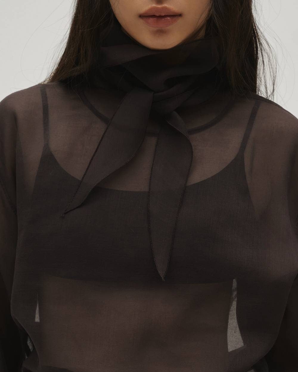 Sheer Tie Blouse Sheer Tie Blouse,シアータイブラウス,12610415,ブラウス,タイブラウス,シアートップ,ブラウス,トップス,todayful,トゥデイフル,lifes,吉田怜香,26ss