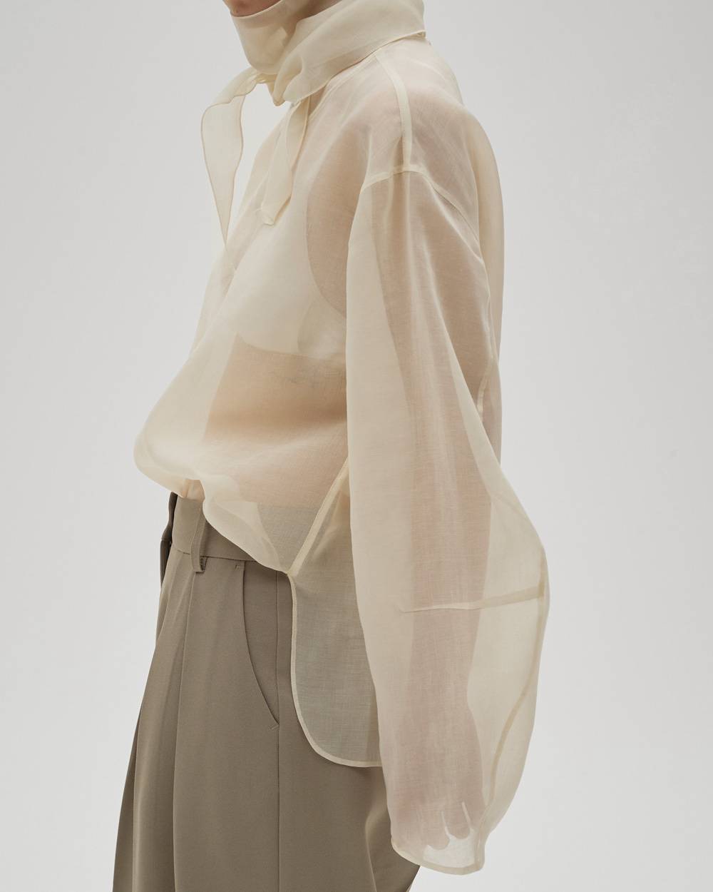 Sheer Tie Blouse Sheer Tie Blouse,シアータイブラウス,12610415,ブラウス,タイブラウス,シアートップ,ブラウス,トップス,todayful,トゥデイフル,lifes,吉田怜香,26ss