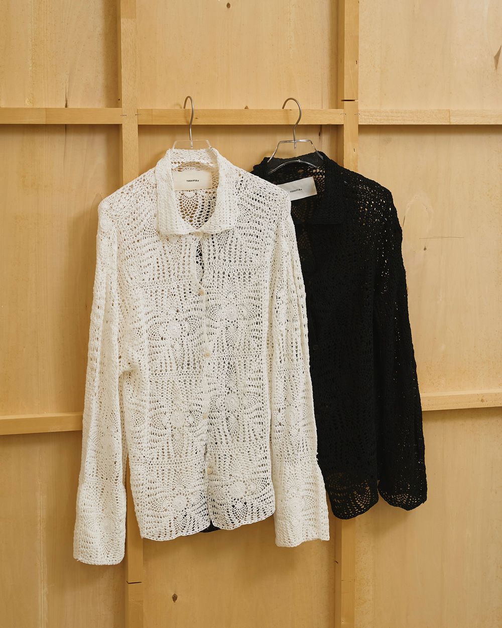 Crochet Lace Shirts Crochet Lace Shirts,クロシェットレースシャツ,12610420,クロシェットシャツ,レースシャツ,シャツ,トップス,ニット編み,todayful,トゥデイフル,lifes,吉田怜香,26ss