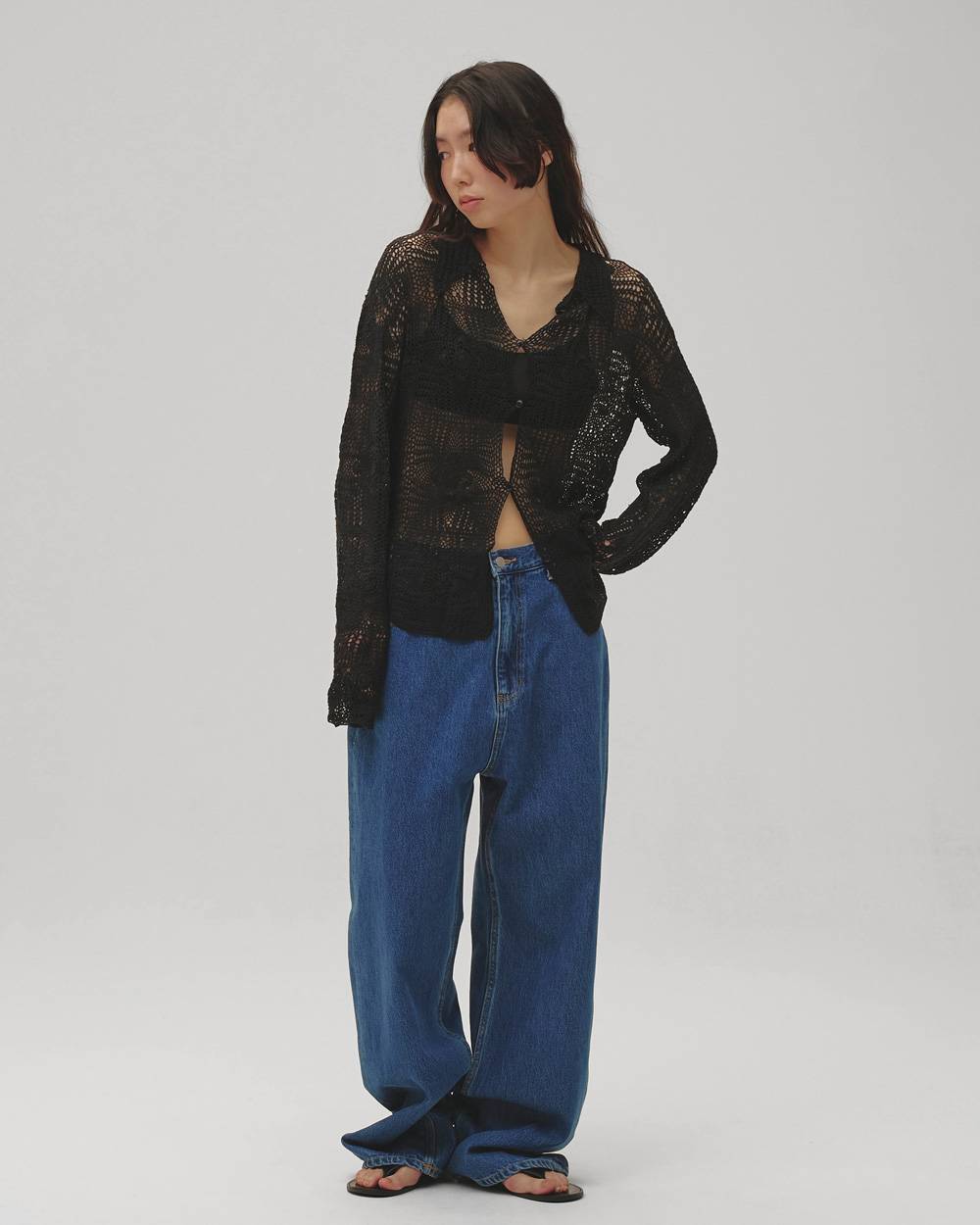 Crochet Lace Shirts Crochet Lace Shirts,クロシェットレースシャツ,12610420,クロシェットシャツ,レースシャツ,シャツ,トップス,ニット編み,todayful,トゥデイフル,lifes,吉田怜香,26ss