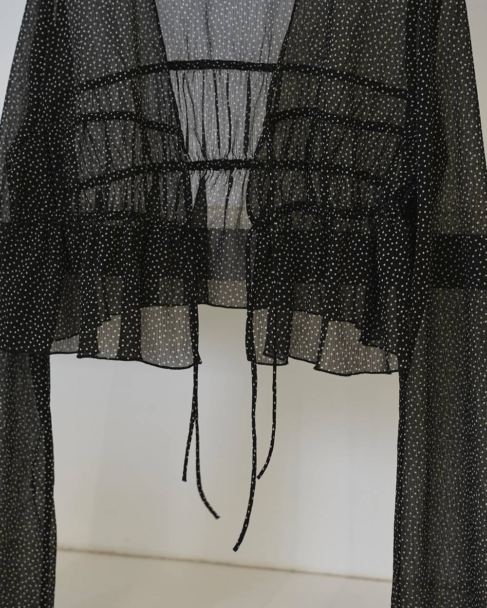 Shirring Dot Cardigan Shirring Dot Cardigan,シャーリングドットカーディガン,12610422,シャーリング,カーディガン,ドット,トップス,ブラウス,todayful,トゥデイフル,lifes,吉田怜香,26ss