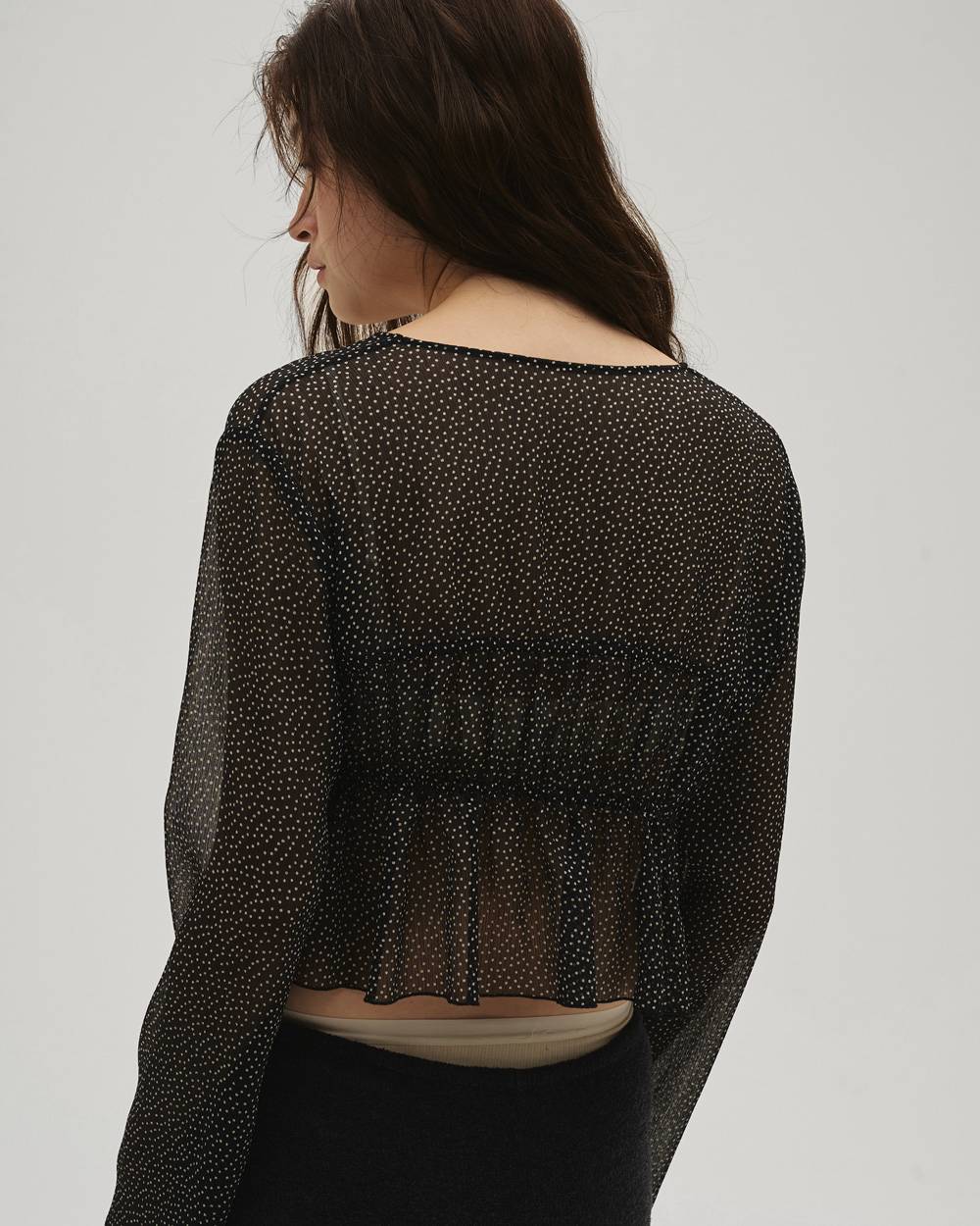 Shirring Dot Cardigan Shirring Dot Cardigan,シャーリングドットカーディガン,12610422,シャーリング,カーディガン,ドット,トップス,ブラウス,todayful,トゥデイフル,lifes,吉田怜香,26ss