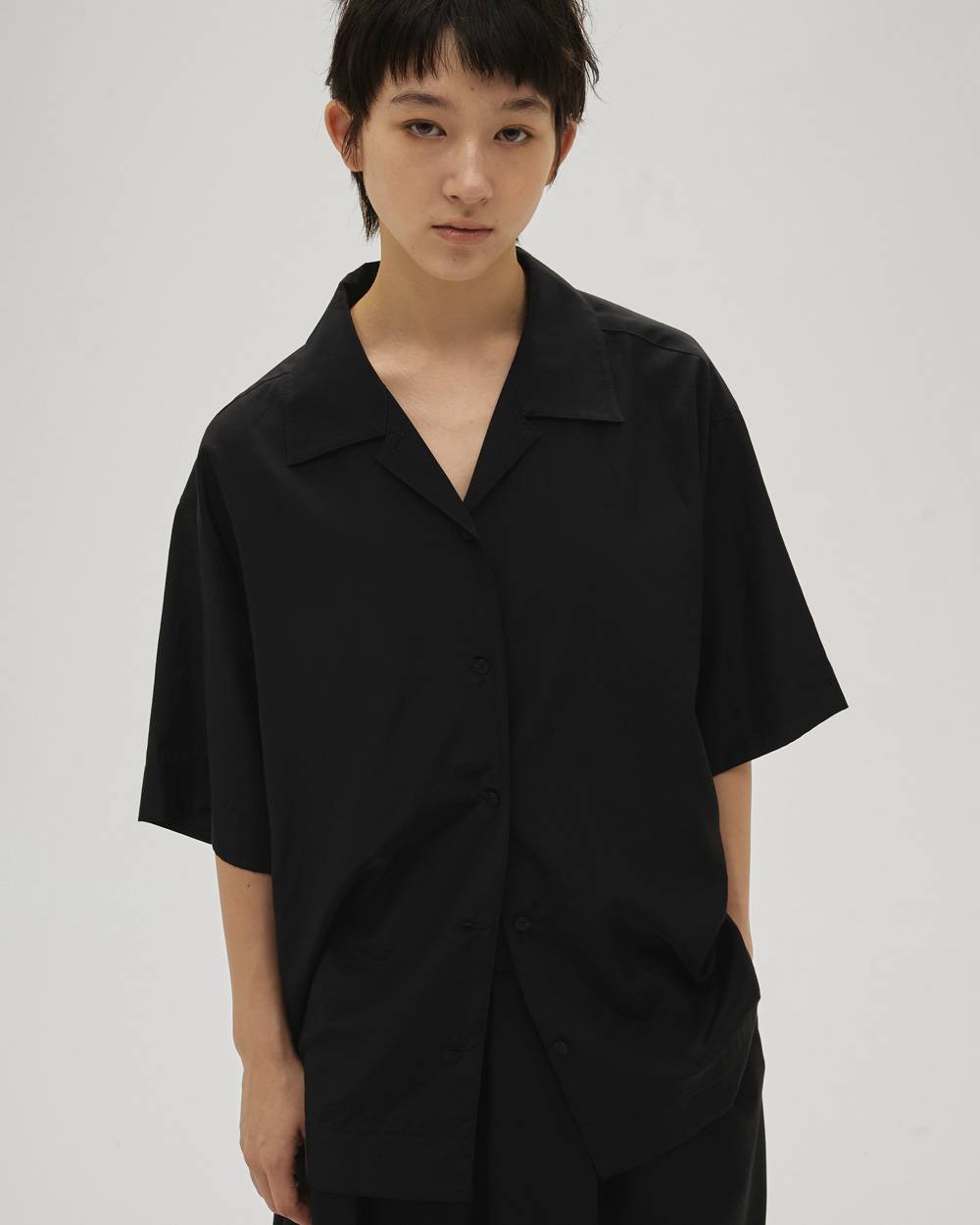 Silky Halfsleeve Shirts Silky Halfsleeve Shirts,シルキーハーフスリーブシャツ,12610426,ハーフスリーブシャツ,シルキー,トップス,シャツ,オープンカラー,todayful,トゥデイフル,lifes,吉田怜香,26ss