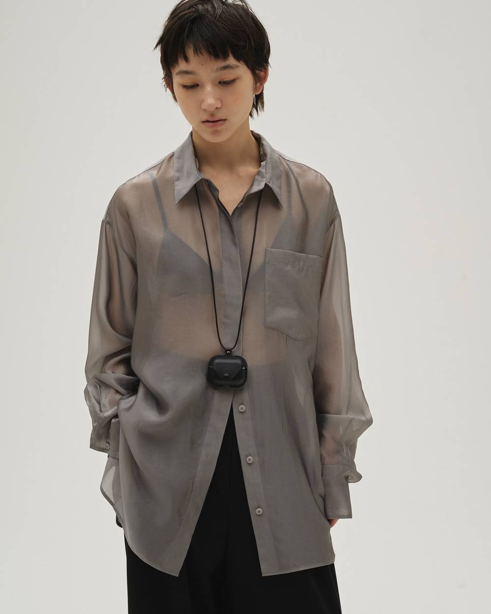 Chambray Silky Shirts Chambray Silky Shirts,シャンブレーシルキーシャツ,12610427,シャツ,シアーシャツ,シャツ,ブラウス,シルク, シルキーシャツ,シャンブレーシャツ,todayful,トゥデイフル,lifes,吉田怜香,26ss