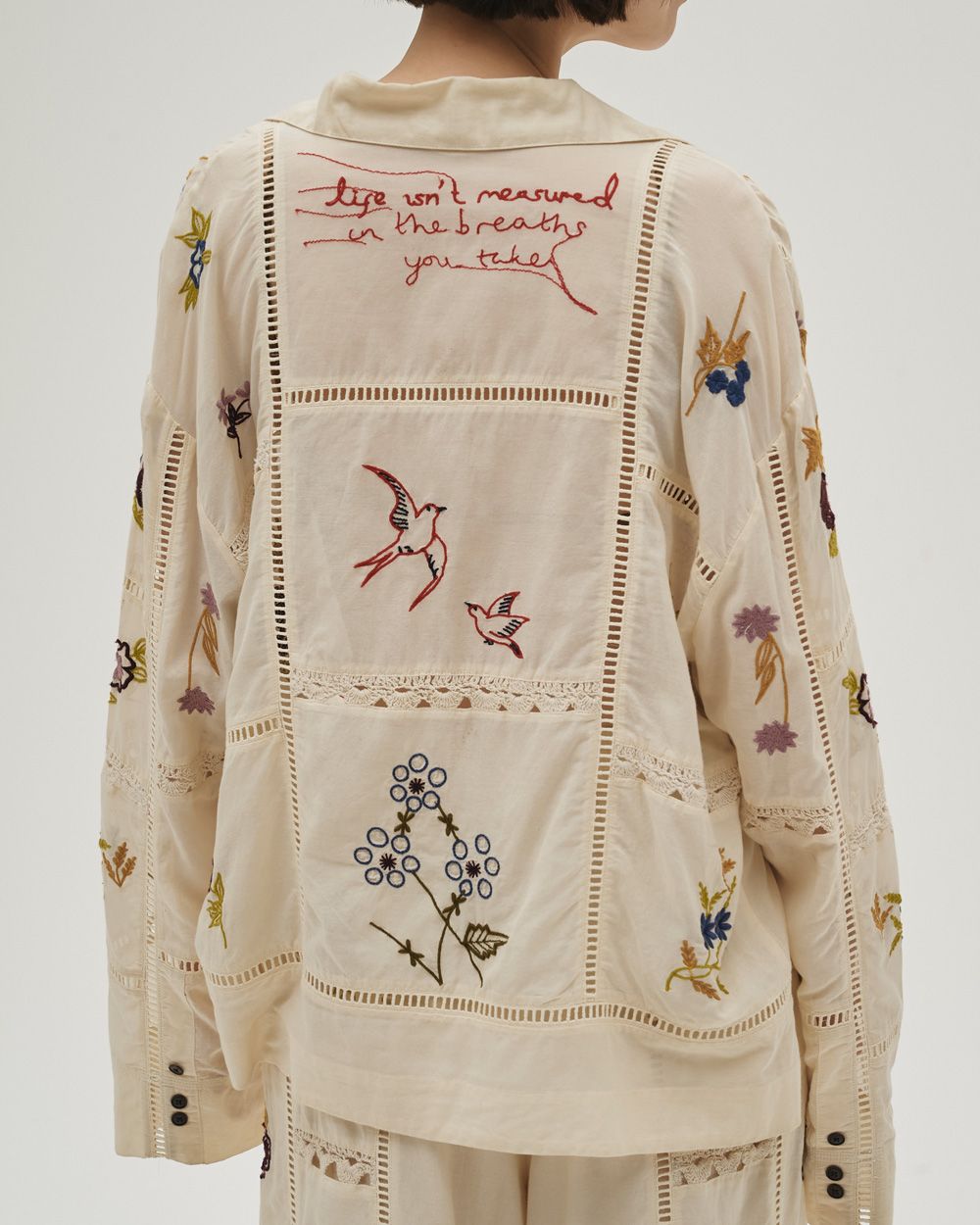 Embroidery Patchwork Shirts Embroidery Patchwork Shirts,エンブロイダリーパッチワークシャツ,12610428,エンブロイダリーシャツ,パッチワークシャツ,シャツ,セットアップ,刺繍シャツ,トップス,todayful,トゥデイフル,lifes,吉田怜香,26ss