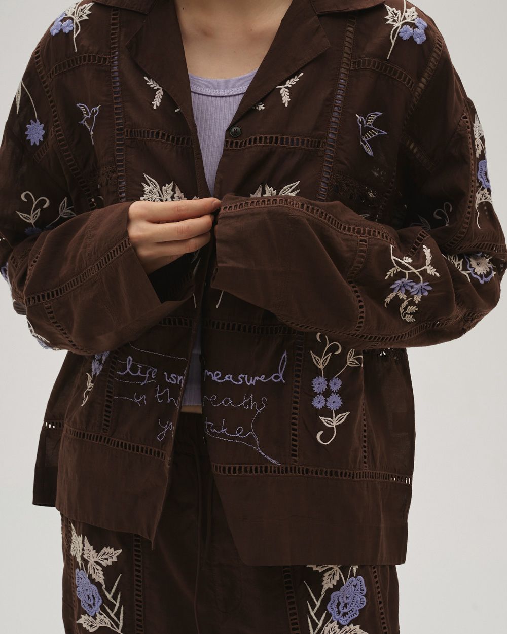 Embroidery Patchwork Shirts Embroidery Patchwork Shirts,エンブロイダリーパッチワークシャツ,12610428,エンブロイダリーシャツ,パッチワークシャツ,シャツ,セットアップ,刺繍シャツ,トップス,todayful,トゥデイフル,lifes,吉田怜香,26ss