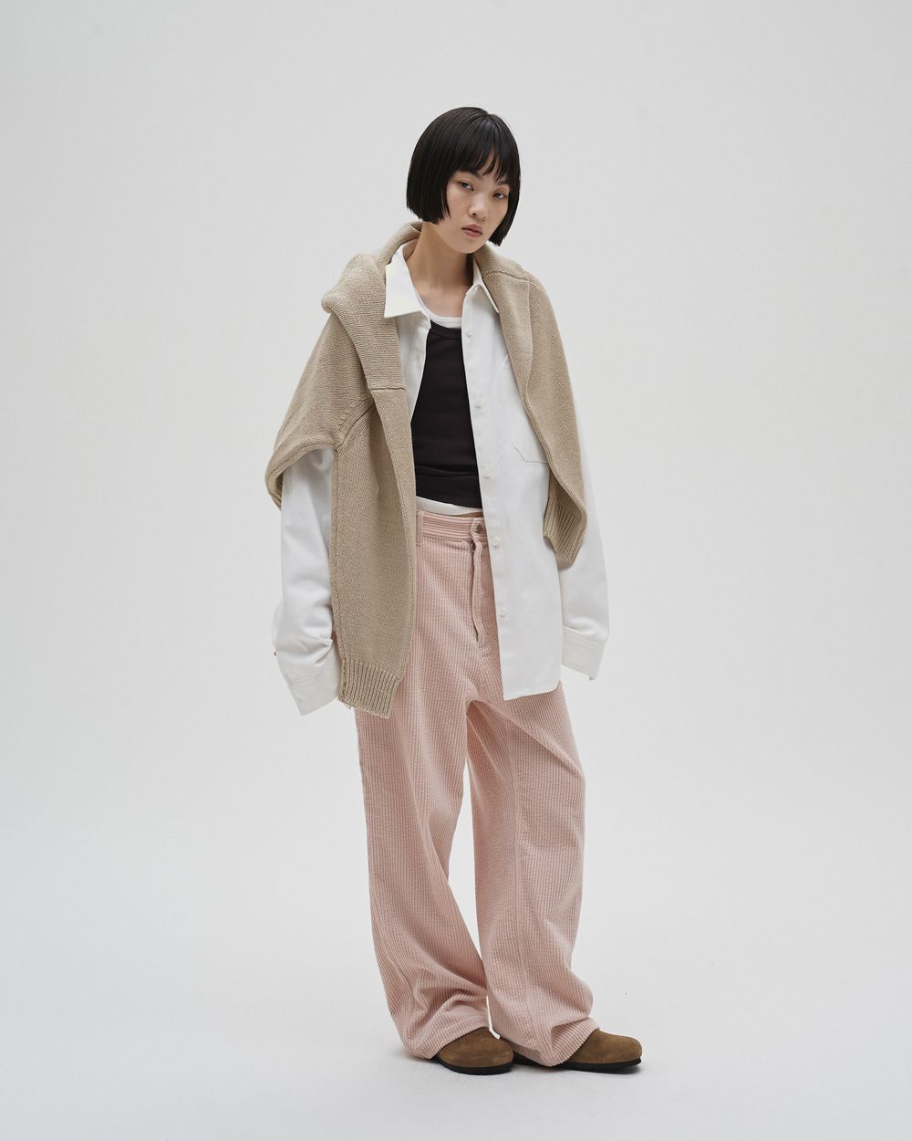 Roundhem Linen Knit Roundhem Linen Knit,ラウンドヘムリネンニット,12610501,ラウンドヘム,ニットトップ,リネンニット,プルオーバー,ニット,todayful,トゥデイフル,lifes,吉田怜香,26ss