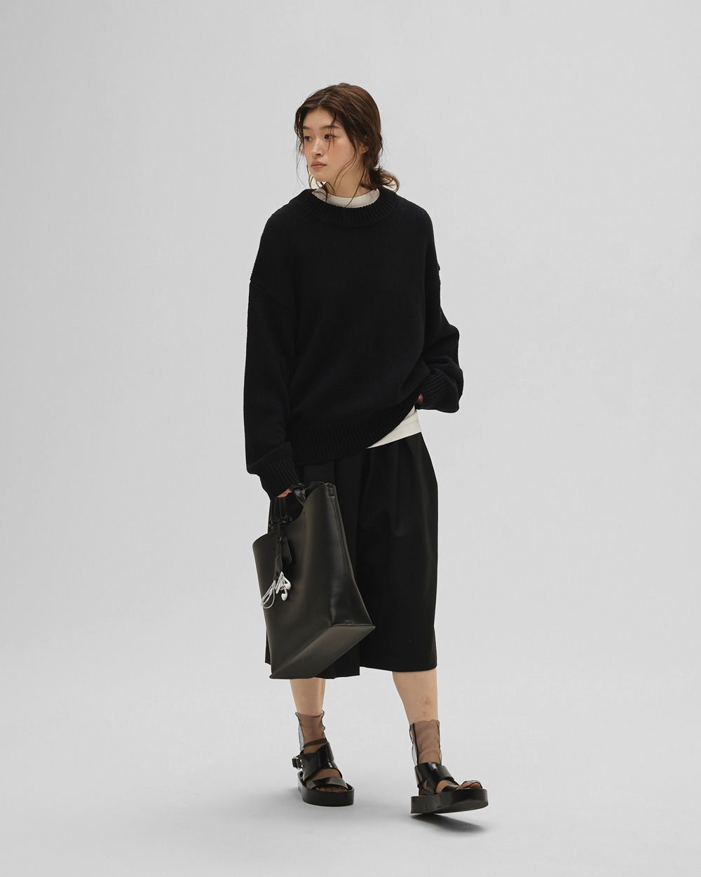 Roundhem Linen Knit Roundhem Linen Knit,ラウンドヘムリネンニット,12610501,ラウンドヘム,ニットトップ,リネンニット,プルオーバー,ニット,todayful,トゥデイフル,lifes,吉田怜香,26ss