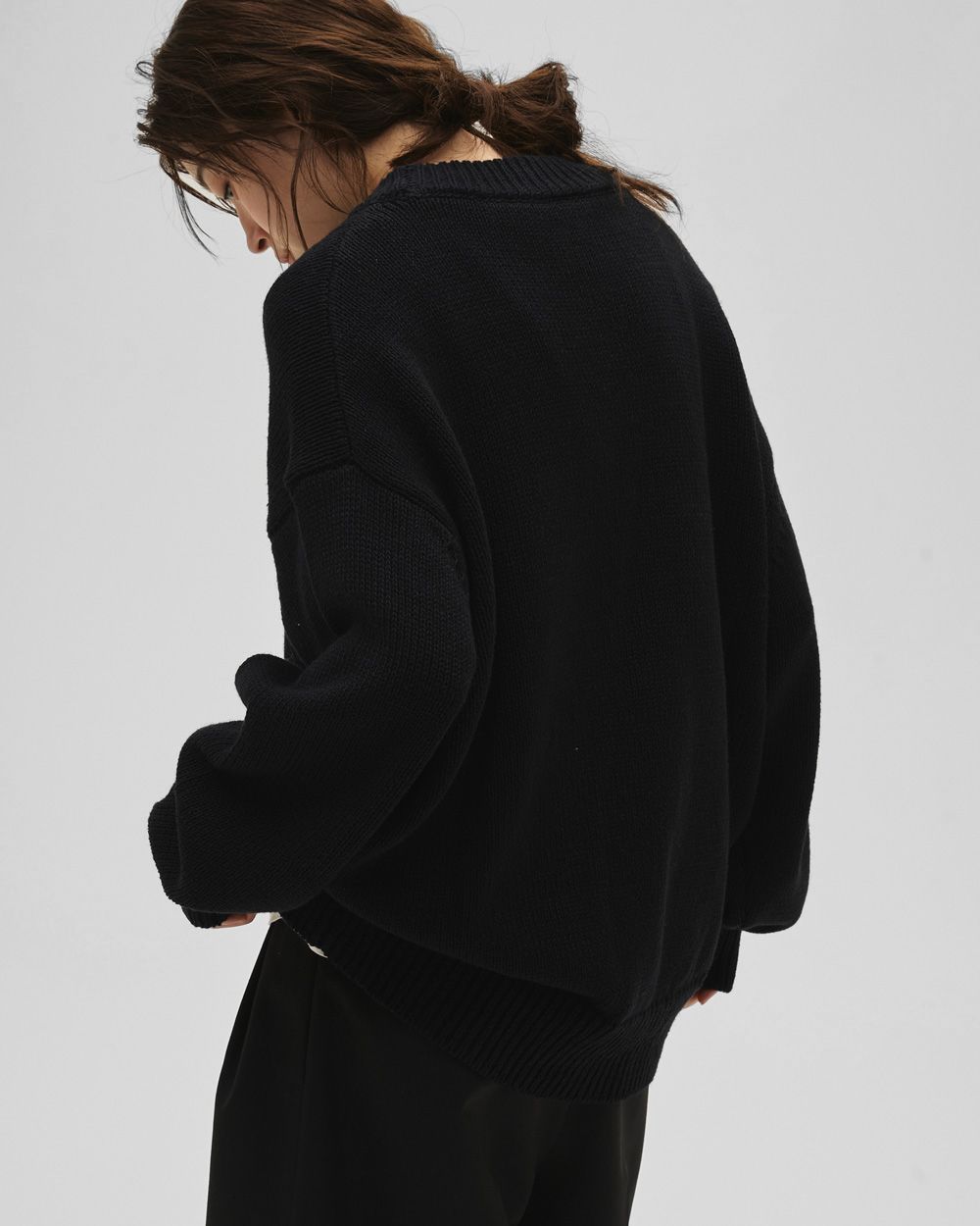 Roundhem Linen Knit Roundhem Linen Knit,ラウンドヘムリネンニット,12610501,ラウンドヘム,ニットトップ,リネンニット,プルオーバー,ニット,todayful,トゥデイフル,lifes,吉田怜香,26ss