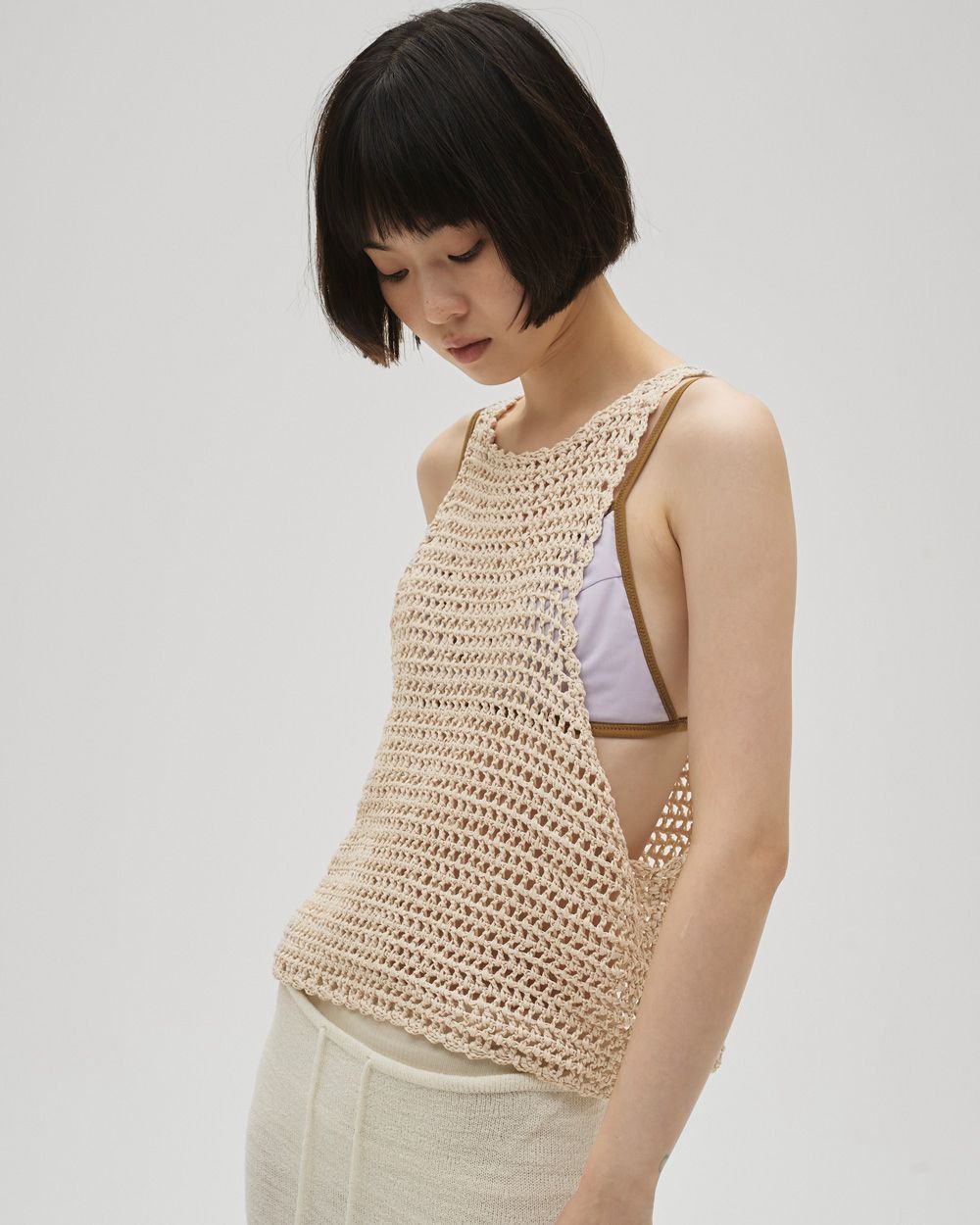 Scallop Knit Tanktop Scallop Knit Tanktop,スカロップニットタンクトップ,12610505,スカロップタンクトップ,ニットタンクトップ,タンクトップ,トップス,todayful,トゥデイフル,lifes,吉田怜香,26ss