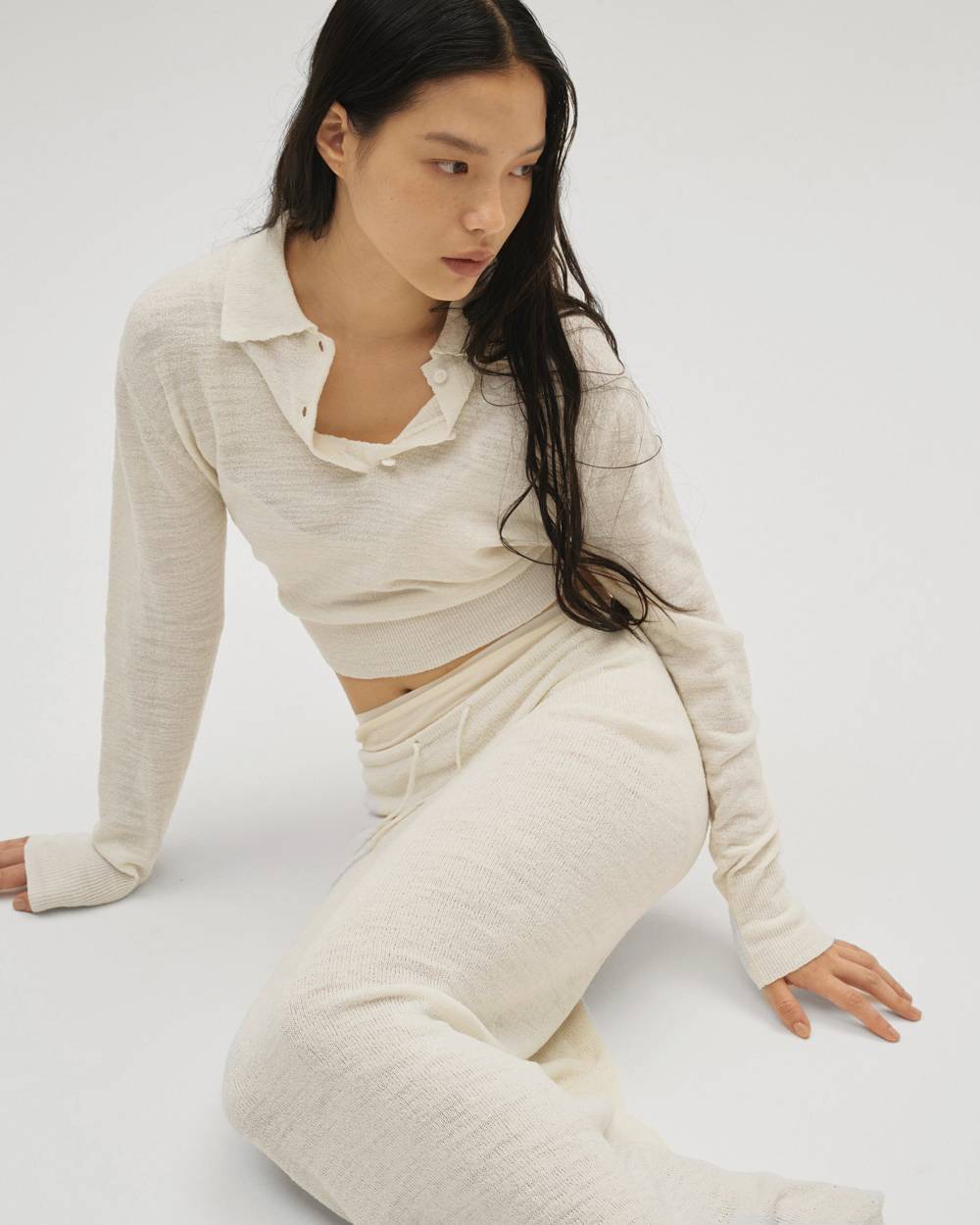 Layered  Polo Knit Layered  Polo Knit,レイヤードポロニット,12610508,レイヤードトップ,レイヤードニット,ニットトップス,ポロニット,todayful,トゥデイフル,lifes,吉田怜香,26ss