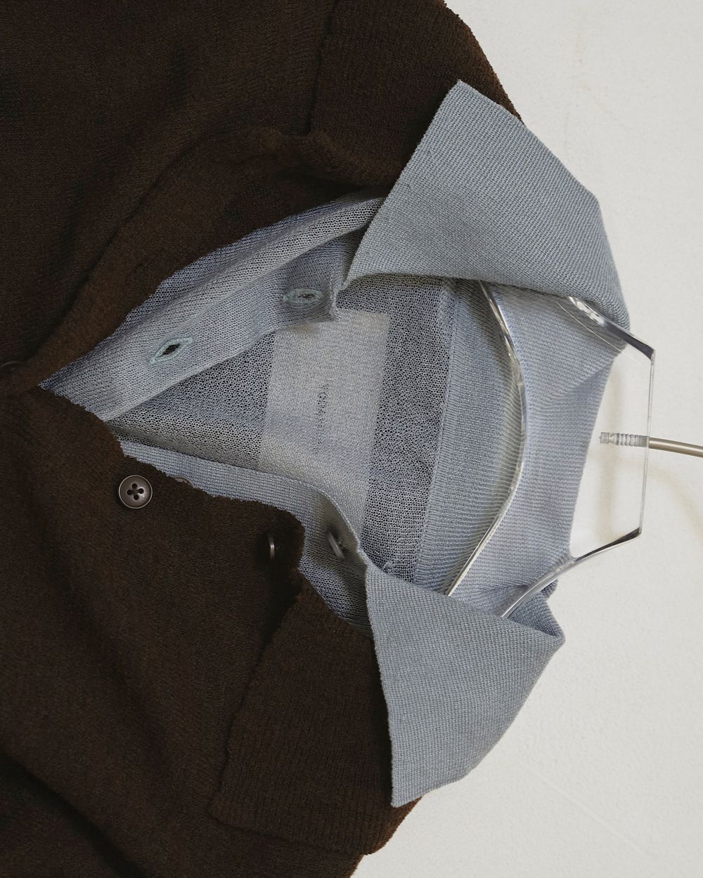 Layered  Polo Knit Layered  Polo Knit,レイヤードポロニット,12610508,レイヤードトップ,レイヤードニット,ニットトップス,ポロニット,todayful,トゥデイフル,lifes,吉田怜香,26ss