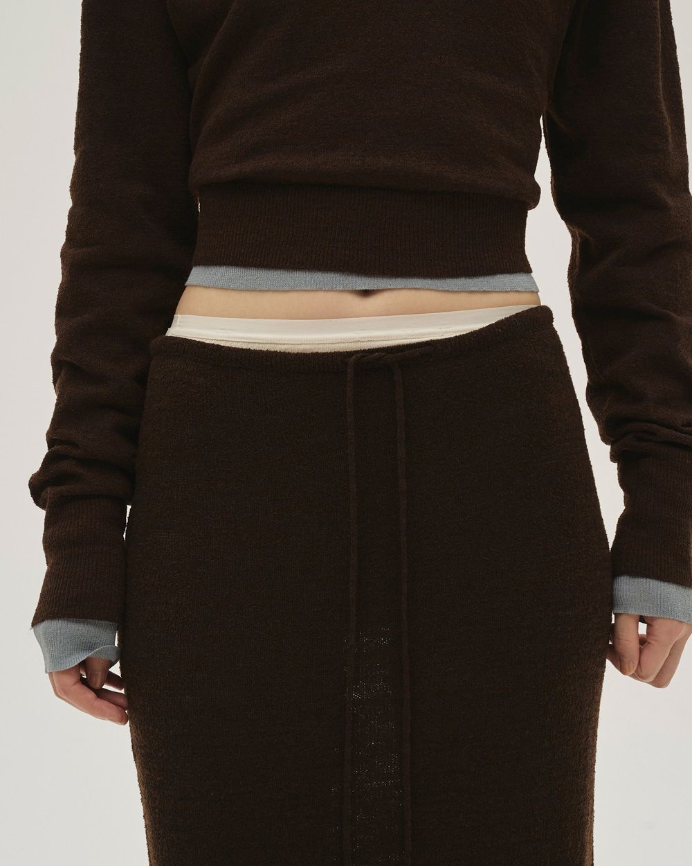 Layered  Polo Knit Layered  Polo Knit,レイヤードポロニット,12610508,レイヤードトップ,レイヤードニット,ニットトップス,ポロニット,todayful,トゥデイフル,lifes,吉田怜香,26ss