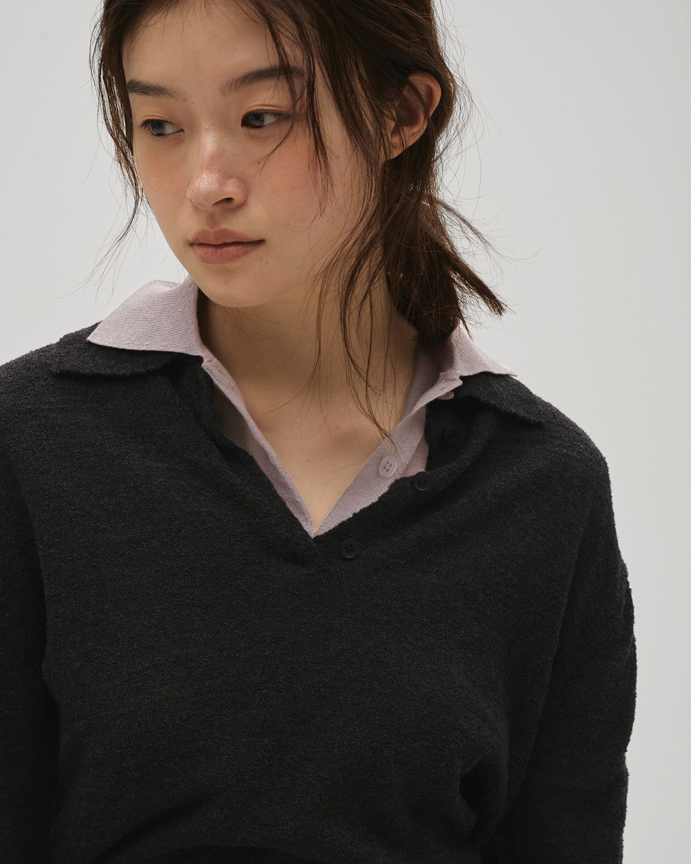 Layered  Polo Knit Layered  Polo Knit,レイヤードポロニット,12610508,レイヤードトップ,レイヤードニット,ニットトップス,ポロニット,todayful,トゥデイフル,lifes,吉田怜香,26ss