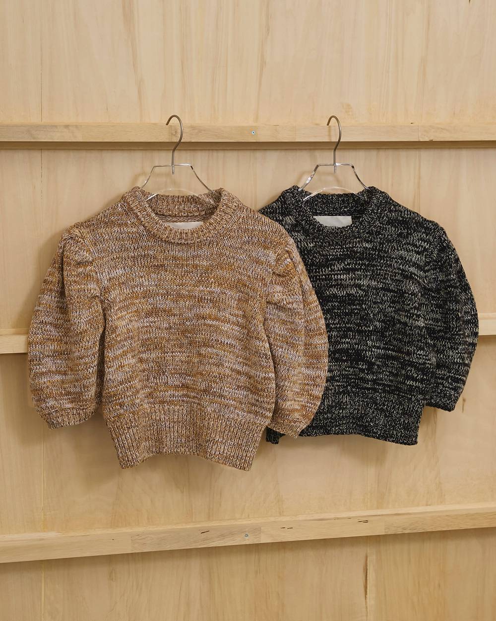Puffsleeve Mix Knit Puffsleeve Mix Knit,パフスリーブミックスニット,12610509,パフスリーブニット,ミックスニット,ニット,ニットトップス,todayful,トゥデイフル,lifes,吉田怜香,26ss