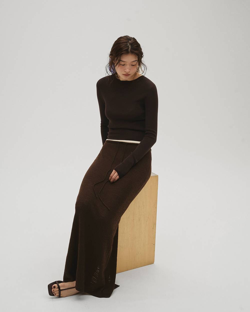 Compact Smooth Knit Compact Smooth Knit,コンパクトスムースニット,12610510,ニット,コンパクトニット,スムースニット,トップス,todayful,トゥデイフル,lifes,ライフズ,26ss,吉田怜香