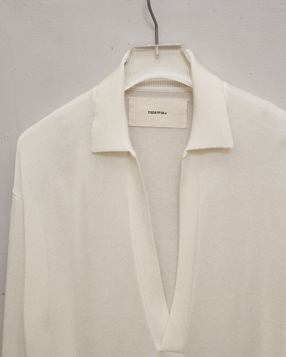 Silky Skipper Knit Silky Skipper Knit,シルキースキッパーニット,12610511,シルキーニット,スキッパーニット,ニットトップス,トップス,ニット,todayful,トゥデイフル,lifes,吉田怜香,26ss