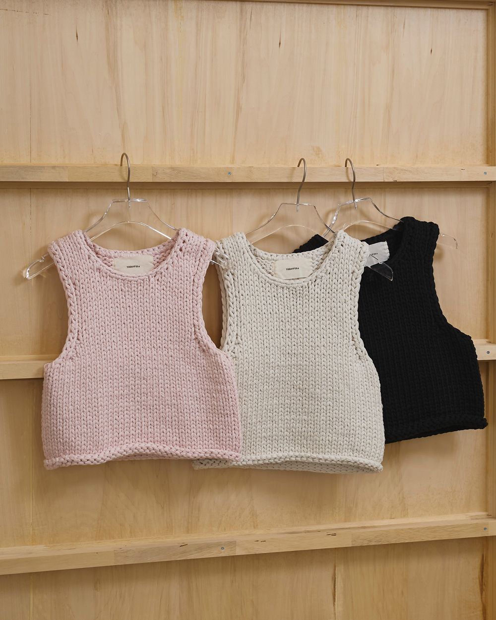 Hand Knit Vest Hand Knit Vest,ハンドニットベスト,12610512,ニットベスト,ハンドニット,ベスト,ニット,トップス,todayful,トゥデイフル,lifes,吉田怜香,26ss
