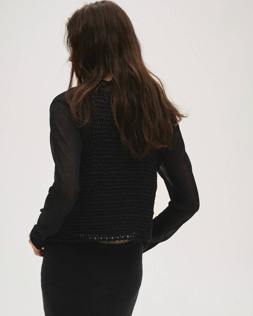 Compact Sheer Knit Compact Sheer Knit,コンパクトシアーニット,12610514,シアーニット,コンパクトニット,ニット,トップ,todayful,トゥデイフル,lifes,吉田怜香,26ss