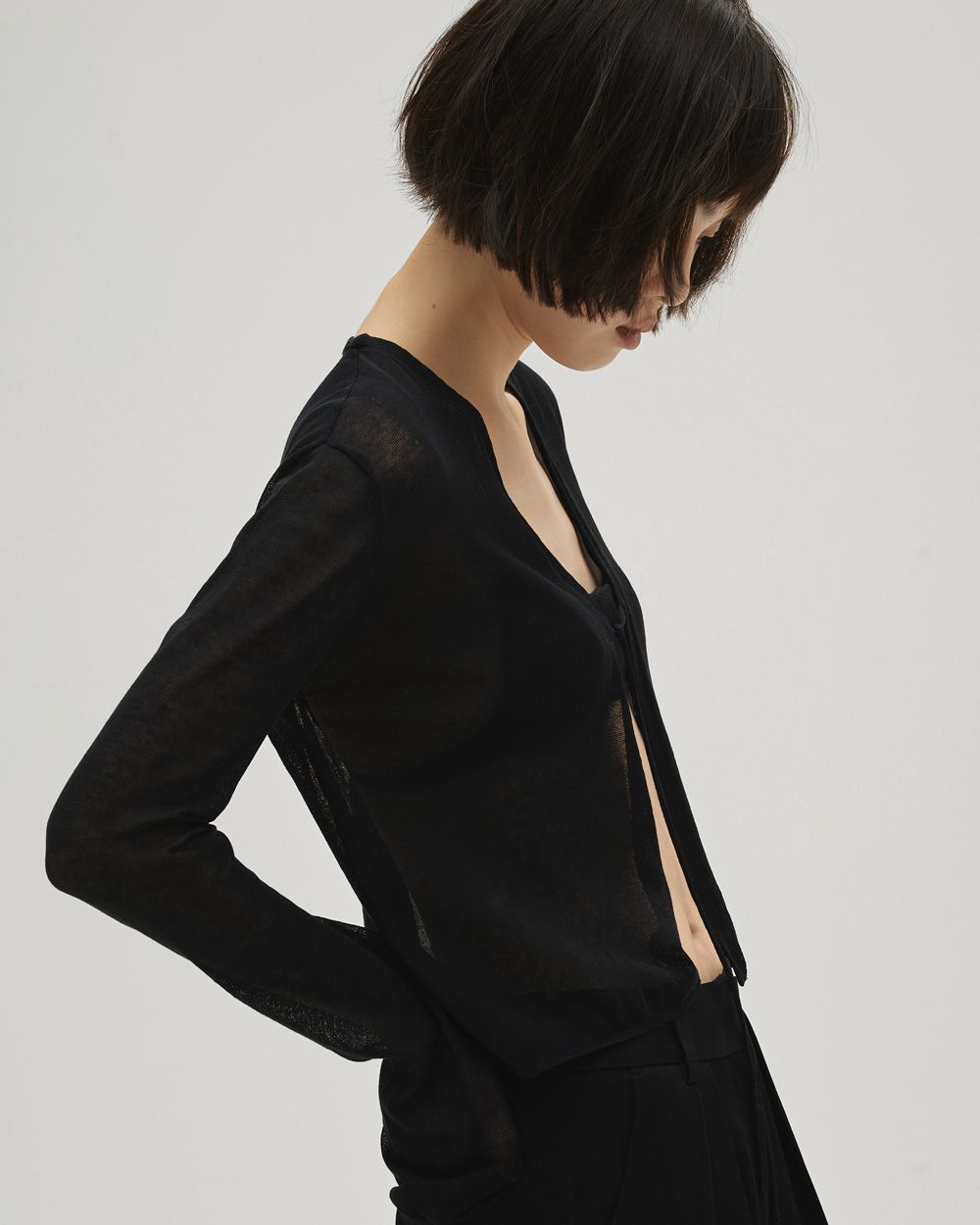 Compact Sheer Knitcardigan Compact Sheer Knitcardigan,コンパクトシアーニットカーディガン,12610515,シアーニットカーディガン,コンパクトニットカーディガン,シアーカーディガン,カーディガン,todayful,トゥデイフル,lifes,吉田怜香,26ss