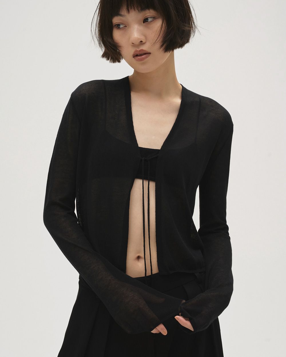 Compact Sheer Knitcardigan Compact Sheer Knitcardigan,コンパクトシアーニットカーディガン,12610515,シアーニットカーディガン,コンパクトニットカーディガン,シアーカーディガン,カーディガン,todayful,トゥデイフル,lifes,吉田怜香,26ss