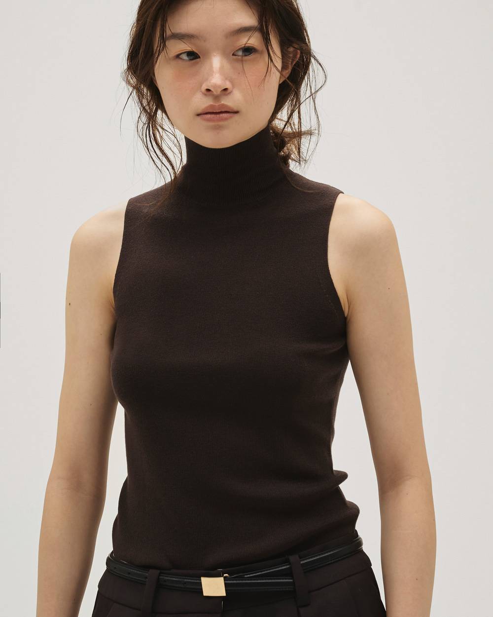 Highgauge Turtle Tanktop Highgauge Turtle Tanktop,ハイゲージタートルタンクトップ,12610518,ハイゲージ,タートルニット,タンクトップ,ニット,ニットタンク,todayful,トゥデイフル,lifes,吉田怜香,26ss