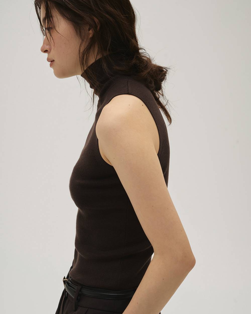 Highgauge Turtle Tanktop Highgauge Turtle Tanktop,ハイゲージタートルタンクトップ,12610518,ハイゲージ,タートルニット,タンクトップ,ニット,ニットタンク,todayful,トゥデイフル,lifes,吉田怜香,26ss