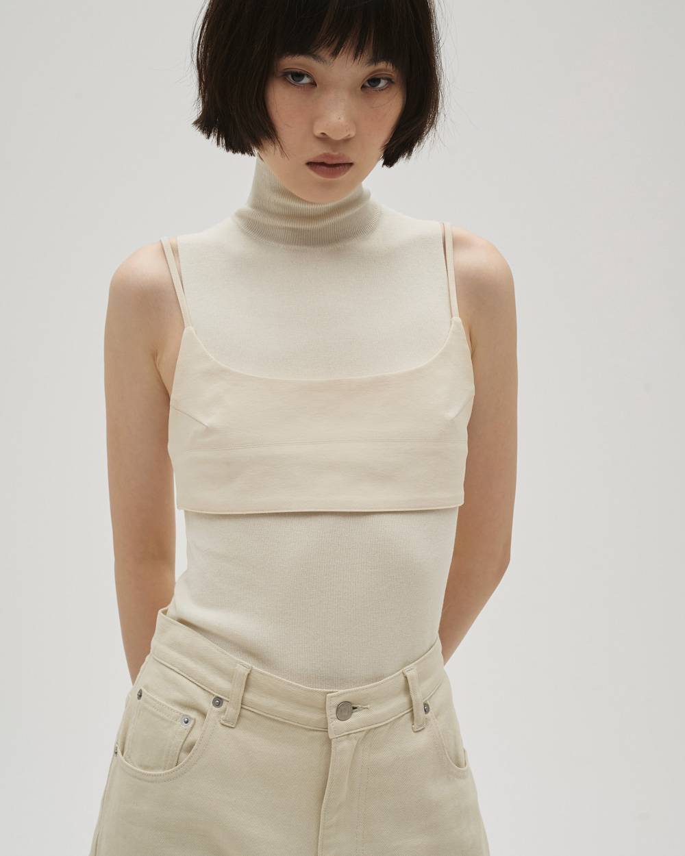 Highgauge Turtle Tanktop Highgauge Turtle Tanktop,ハイゲージタートルタンクトップ,12610518,ハイゲージ,タートルニット,タンクトップ,ニット,ニットタンク,todayful,トゥデイフル,lifes,吉田怜香,26ss