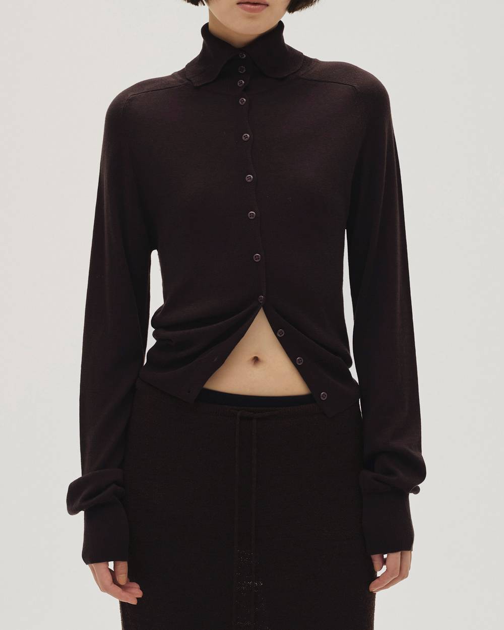 Tencelwool Highneck Knit Tencelwool Highneck Knit,テンセルウールハイネックニット,12610520,テンセルウール,テンセル,ウールニット,ニットトップ,ハイネックトップ,ハイネックニット,todayful,トゥデイフル,lifes,吉田怜香,26ss