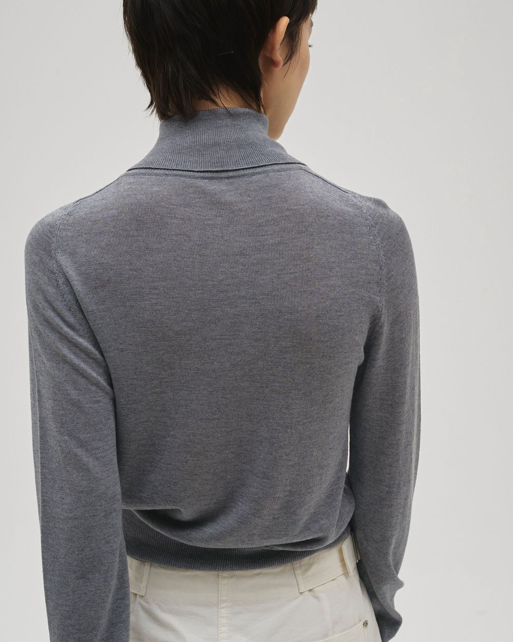 Tencelwool Highneck Knit Tencelwool Highneck Knit,テンセルウールハイネックニット,12610520,テンセルウール,テンセル,ウールニット,ニットトップ,ハイネックトップ,ハイネックニット,todayful,トゥデイフル,lifes,吉田怜香,26ss