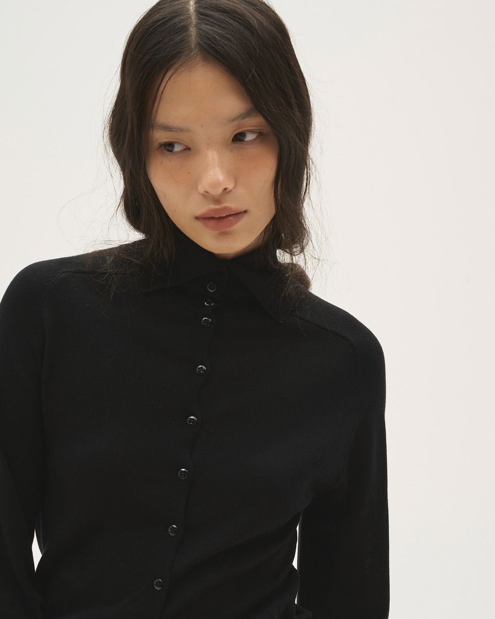 Tencelwool Highneck Knit Tencelwool Highneck Knit,テンセルウールハイネックニット,12610520,テンセルウール,テンセル,ウールニット,ニットトップ,ハイネックトップ,ハイネックニット,todayful,トゥデイフル,lifes,吉田怜香,26ss