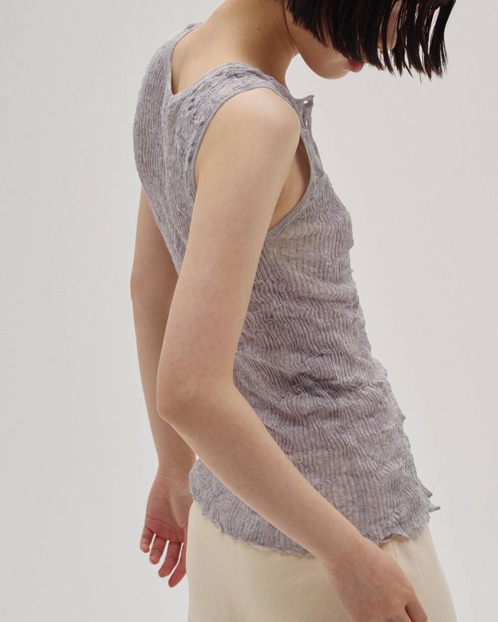 2way Sheer Knitvest 2way Sheer Knitvest,2way シアーニットベスト,12610523,2wayトップ,シアーニット,ニットベスト,シアーベスト,カットソー,トップス,todayful,トゥデイフル,lifes,吉田怜香,26ss