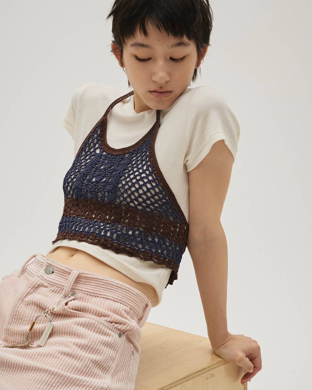 Crochet Knit Bustier Crochet Knit Bustier,クロシェニットビスチェ,12610526,ニットビスチェ,クロシェ,クロッシェ,ビスチェ,todayful,トゥデイフル,lifes,吉田怜香,26ss