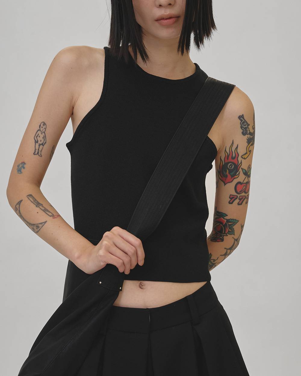 Crewneck Knit Tanktop Crewneck Knit Tanktop,クルーネックニットタンクトップ,12610530,クルーネックタンクトップ,ニットタンクトップ,タンクトップ,トップス,todayful,トゥデイフル,lifes,吉田怜香,26ss