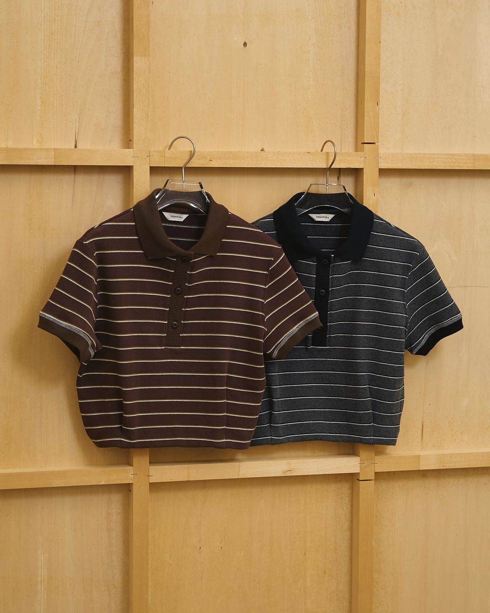 Border Polo Tops Border Polo Tops,ボーダーポロトップス,12610606,ボーダートップス,ポロトップス,トップス,カットソー,todayful,トゥデイフル,lifes,吉田怜香,26ss