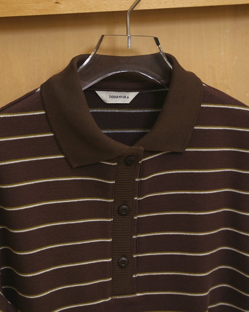 Border Polo Tops Border Polo Tops,ボーダーポロトップス,12610606,ボーダートップス,ポロトップス,トップス,カットソー,todayful,トゥデイフル,lifes,吉田怜香,26ss