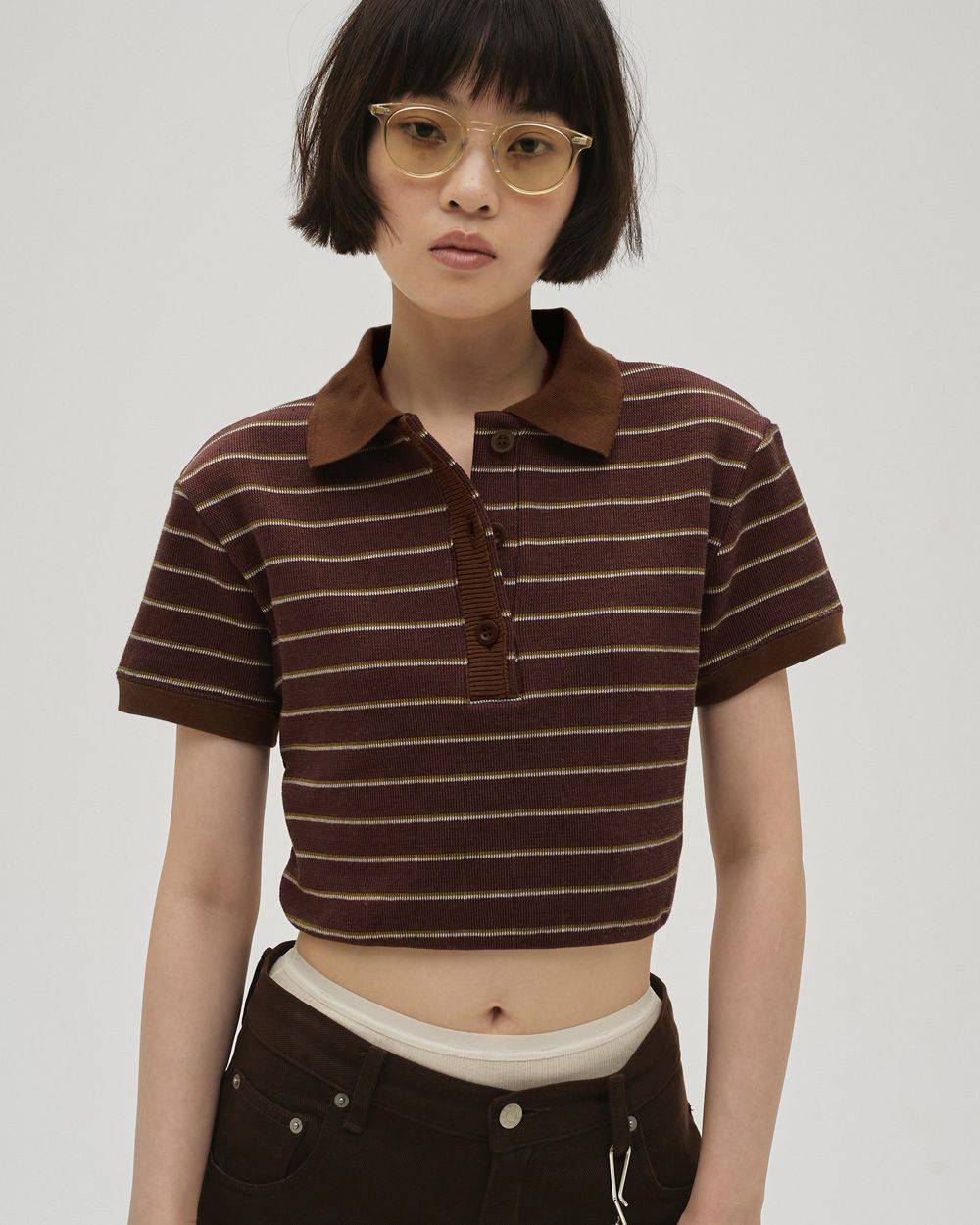 Border Polo Tops Border Polo Tops,ボーダーポロトップス,12610606,ボーダートップス,ポロトップス,トップス,カットソー,todayful,トゥデイフル,lifes,吉田怜香,26ss