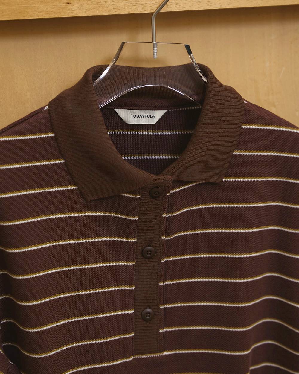 Border Polo Tops Border Polo Tops,ボーダーポロトップス,12610606,ボーダートップス,ポロトップス,トップス,カットソー,todayful,トゥデイフル,lifes,吉田怜香,26ss