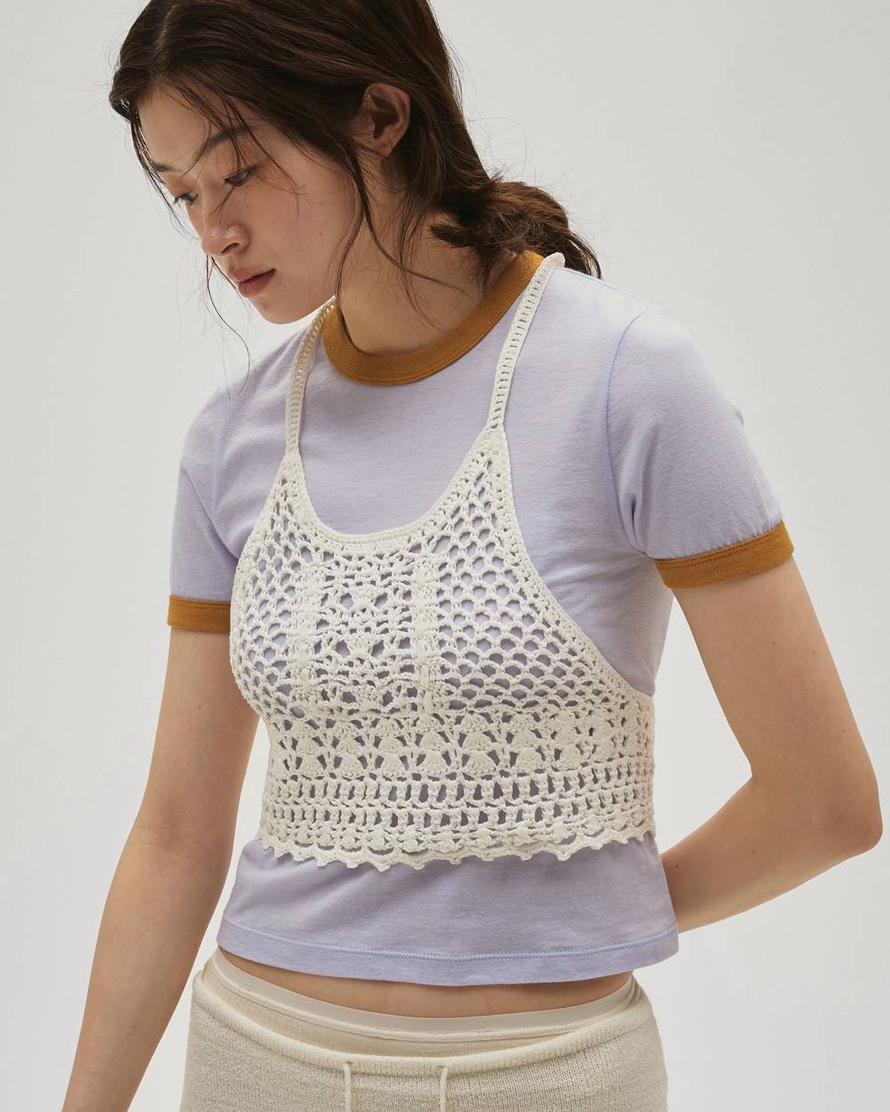 Compact Ringer Tee Compact Ringer Tee,コンパクトリンガーティー,12610610,コンパクト,TリンガーT,Tシャツ,カットソー,トップス,todayful,トゥデイフル,lifes,ライフズ,26ss,吉田怜