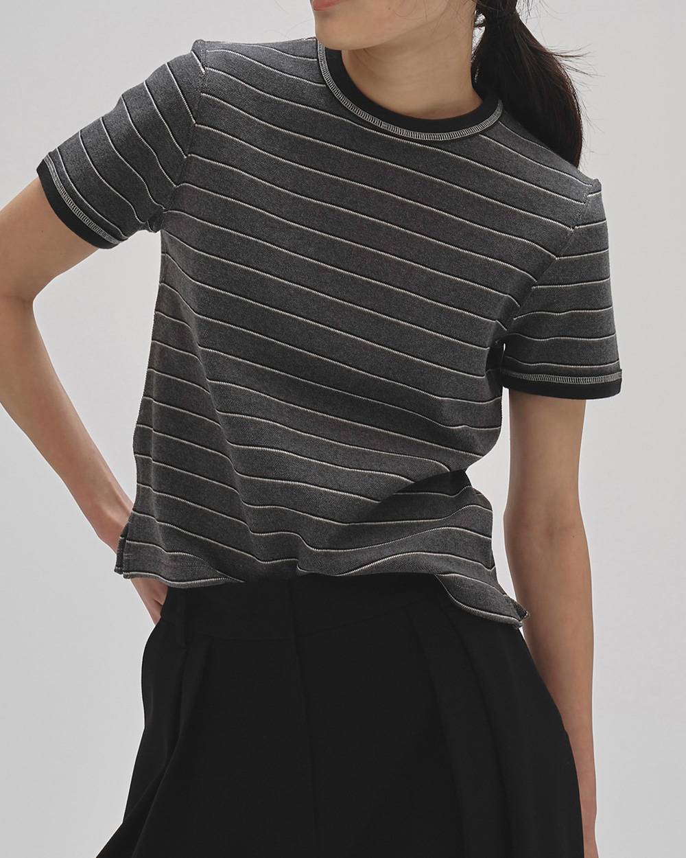 Border Ringer Tee Border Ringer Tee,ボーダーリンガーティー,12610619,ボーダー,ボーダーT,Tシャツ,リンガー,リンガーT,ボーダートップス,todayful,トゥデイフル,lifes,吉田怜香,26ss