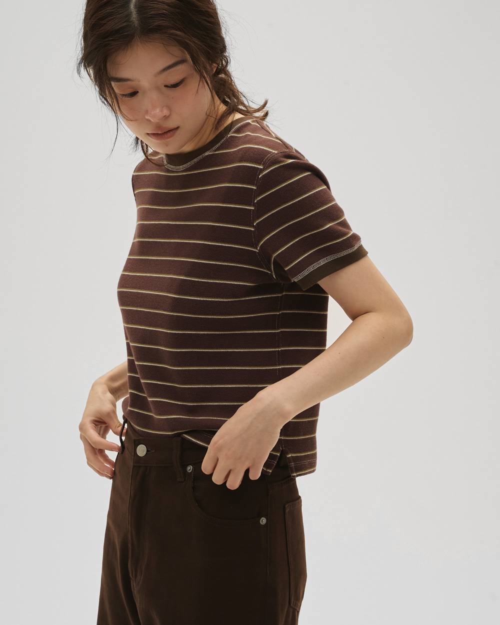 Border Ringer Tee Border Ringer Tee,ボーダーリンガーティー,12610619,ボーダー,ボーダーT,Tシャツ,リンガー,リンガーT,ボーダートップス,todayful,トゥデイフル,lifes,吉田怜香,26ss