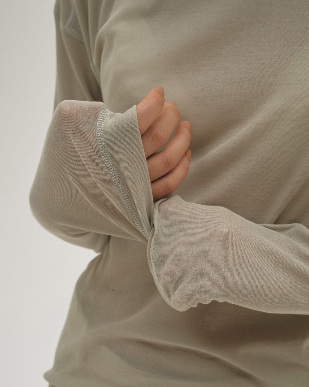 Hightwist Gauze Long T-shirts Hightwist Gauze Long T-shirt,ハイツイストガーゼロングTシャツ,12610620,カットソー,ロンT,ガーゼトップ,ハイウエストトップ,長袖Tシャツ,シアートップ,todayful,トゥデイフル,lifes,吉田怜香,26ss