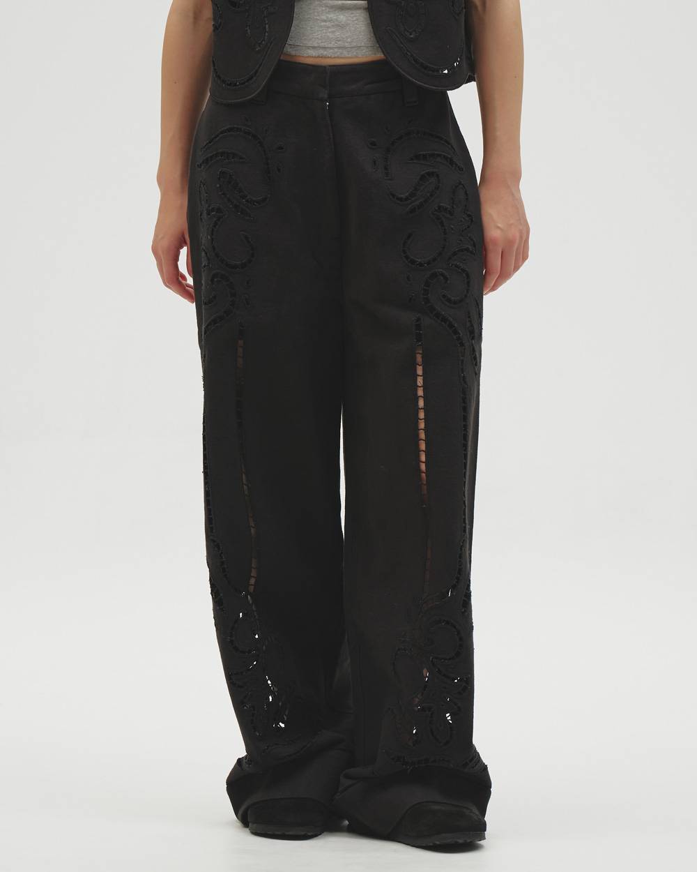 Cut Lace Twill Pants Cut Lace Twill Pants,カットレースツイルパンツ,12610701,カットレースパンツ,パンツ,ボトムス,セットアップ,todayful,トゥデイフル,lifes,吉田怜香,26aw